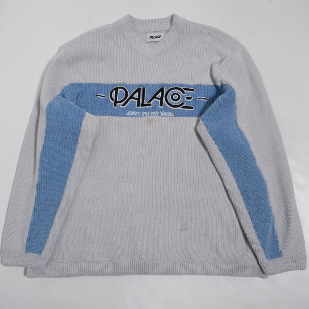 Palace Men's Obsission Knit Pullover White Size L Skateboards